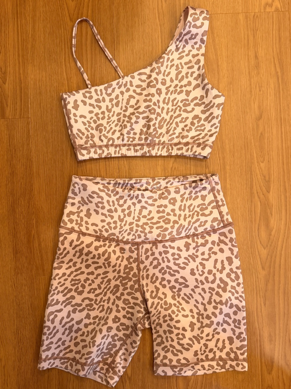 TAN Lines two piece active wear set